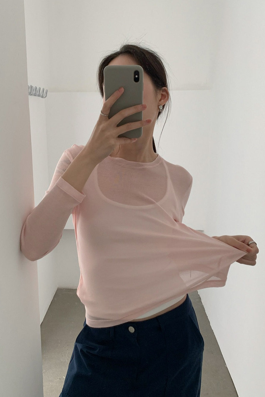 MULTI COLOR SHEER TOP 2307 – gypsophila