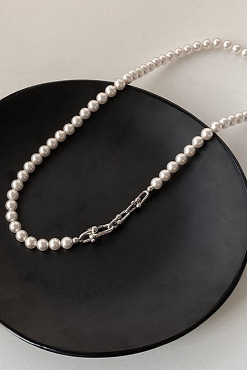 チェーン×パールネックレス 2281