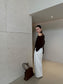 BELTED WIDE PANTS 2483