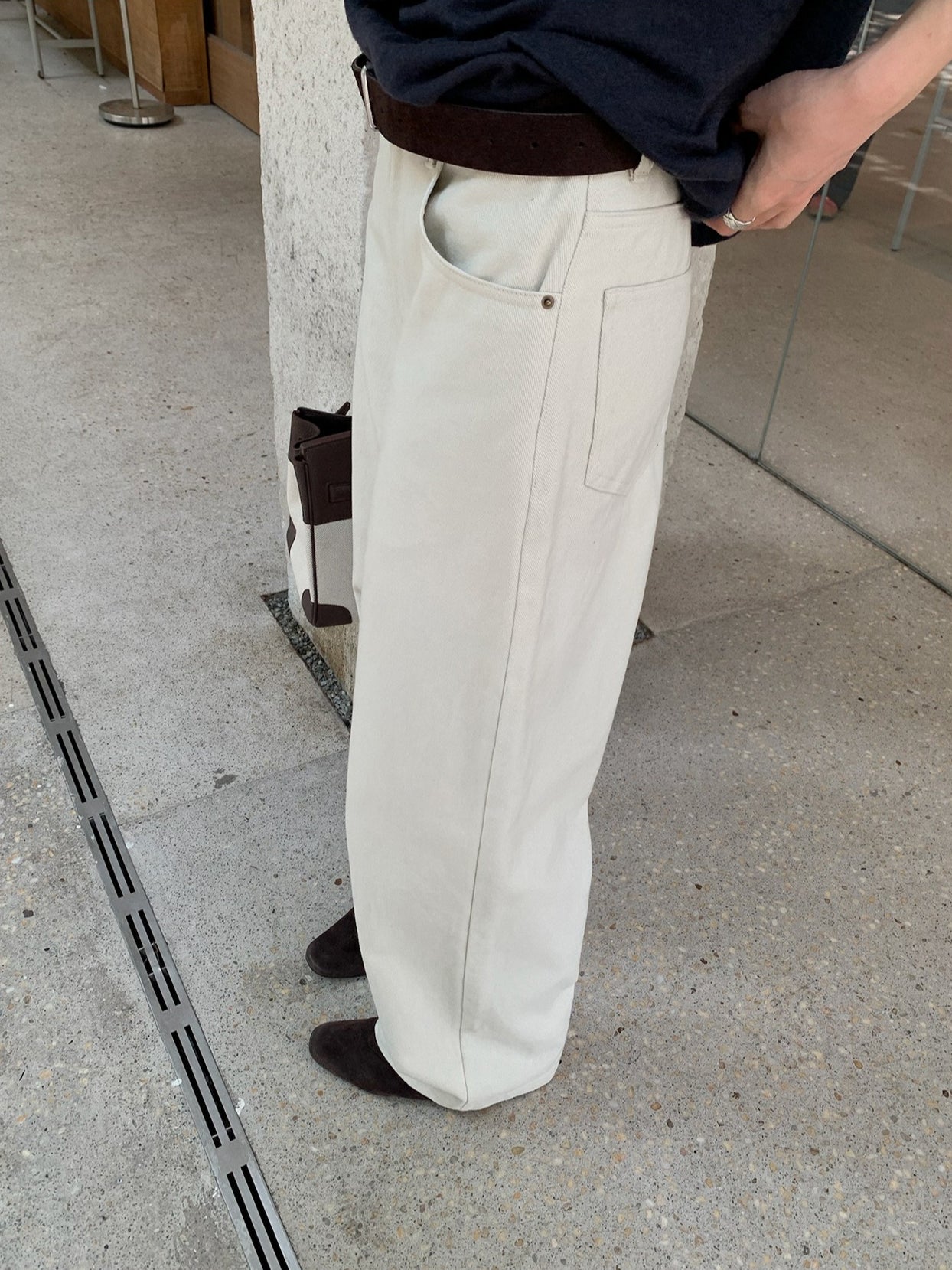 HIGH-WAIST STRAIGHT PANTS 2456