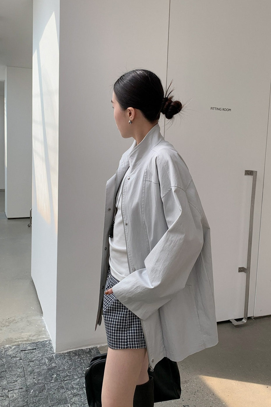 OVERSIZED STAND COLLAR JACKET 2321