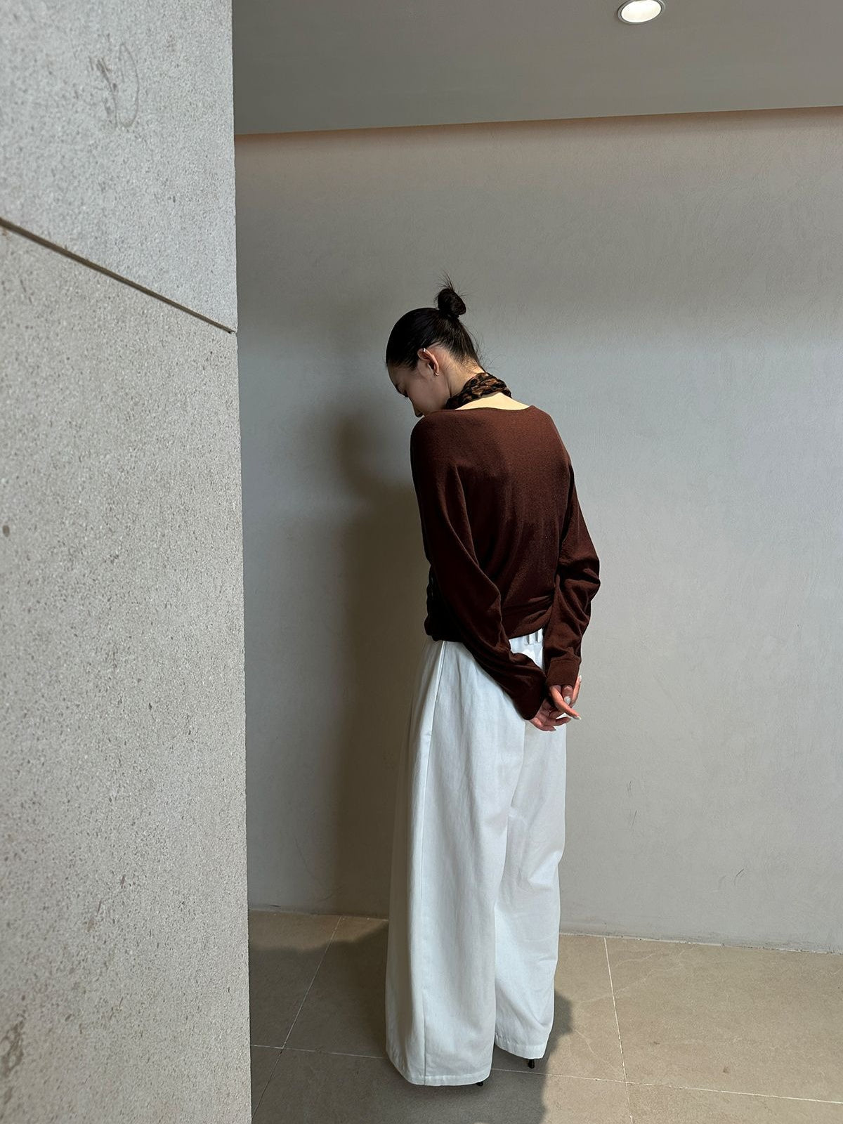 BELTED WIDE PANTS 2483