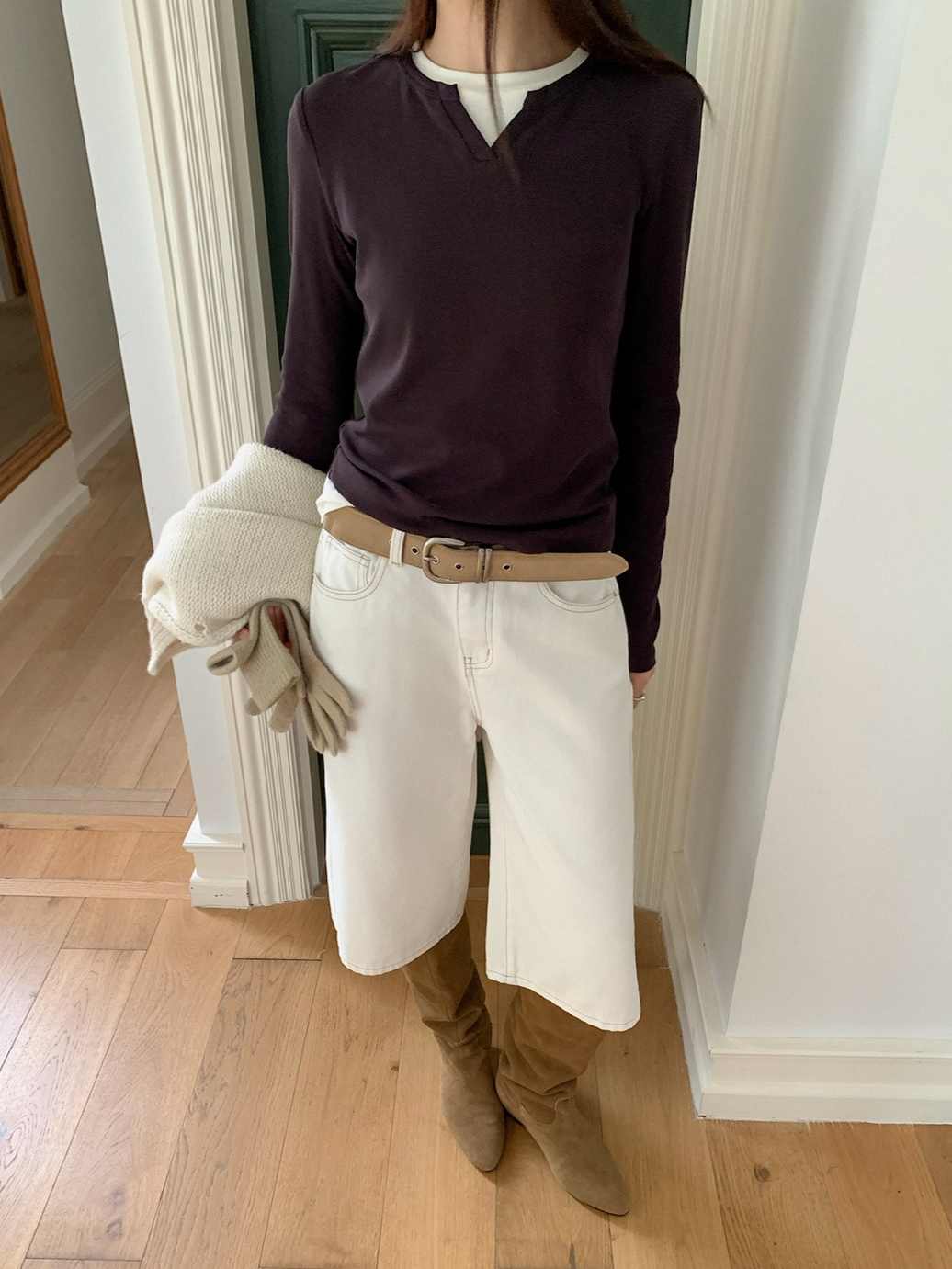 フェイクツーピーススキッパーTシャツ 2199