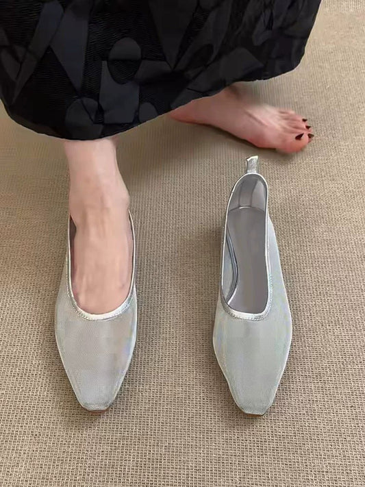 シアーメッシュフラットシューズ 2375