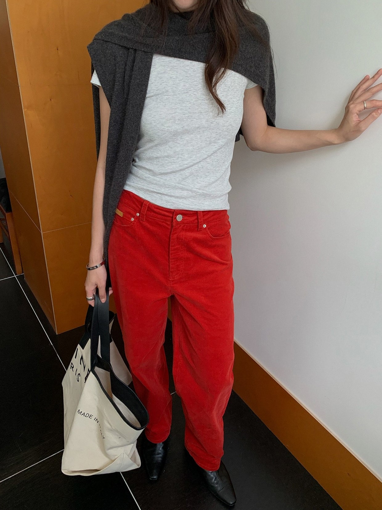 CORDUROY RETRO PANTS 2492