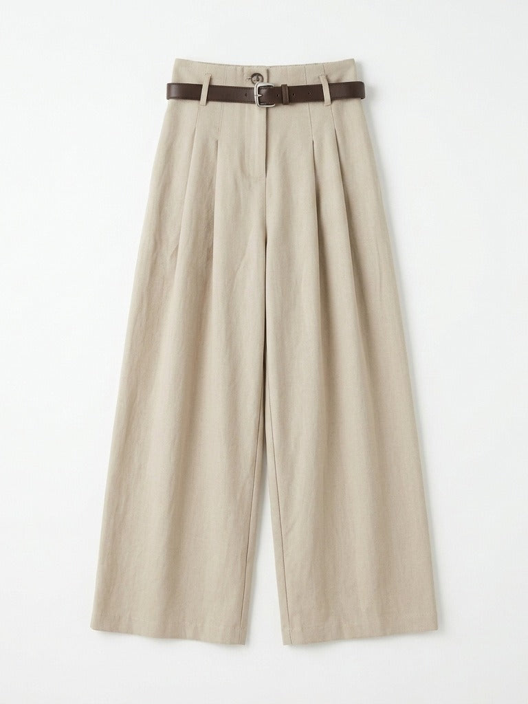 BELTED WIDE PANTS 2483