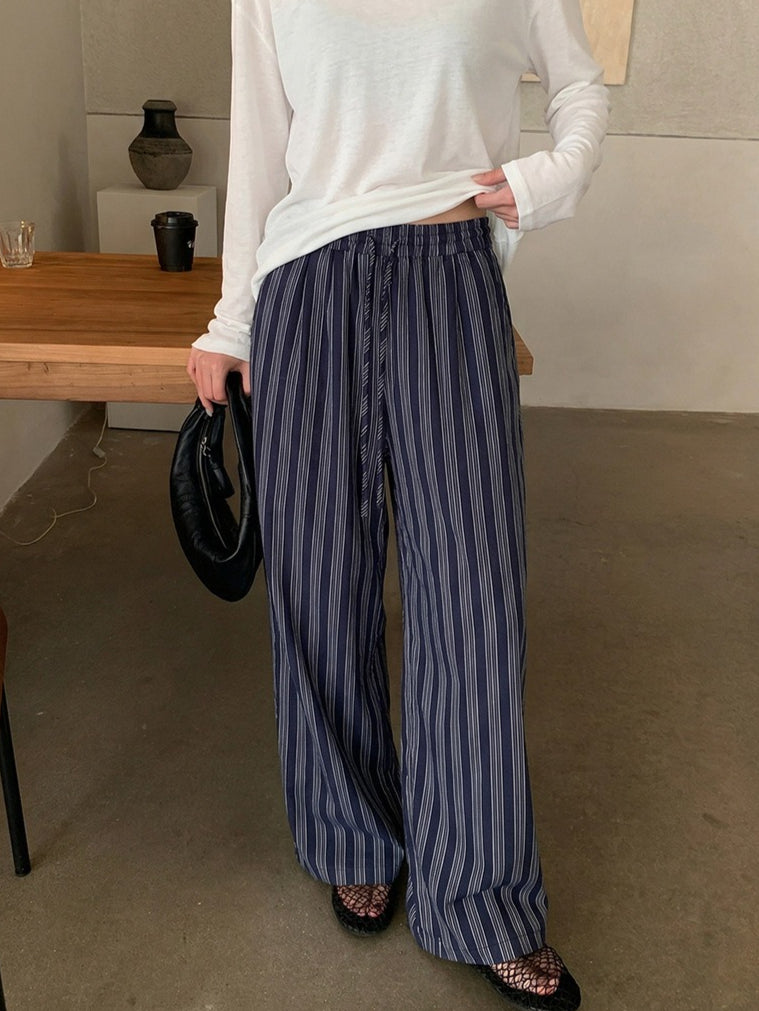 ストライプストレートパンツ 2412