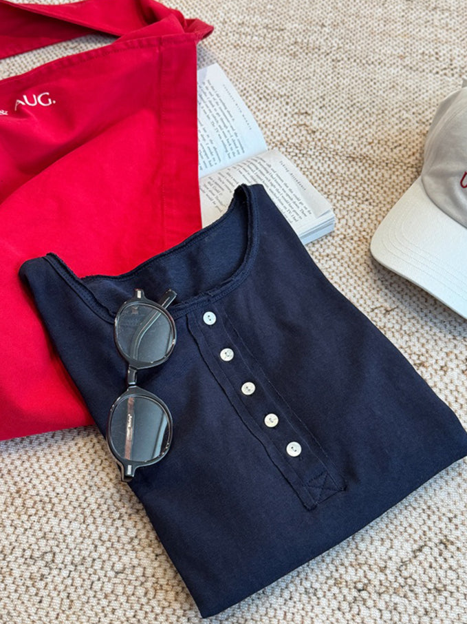 STRIPED HENLEY TOP 2472