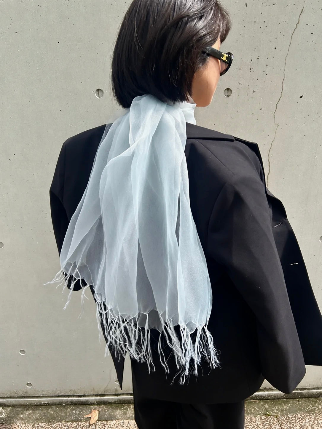 SHEER LONG SCARF 2498