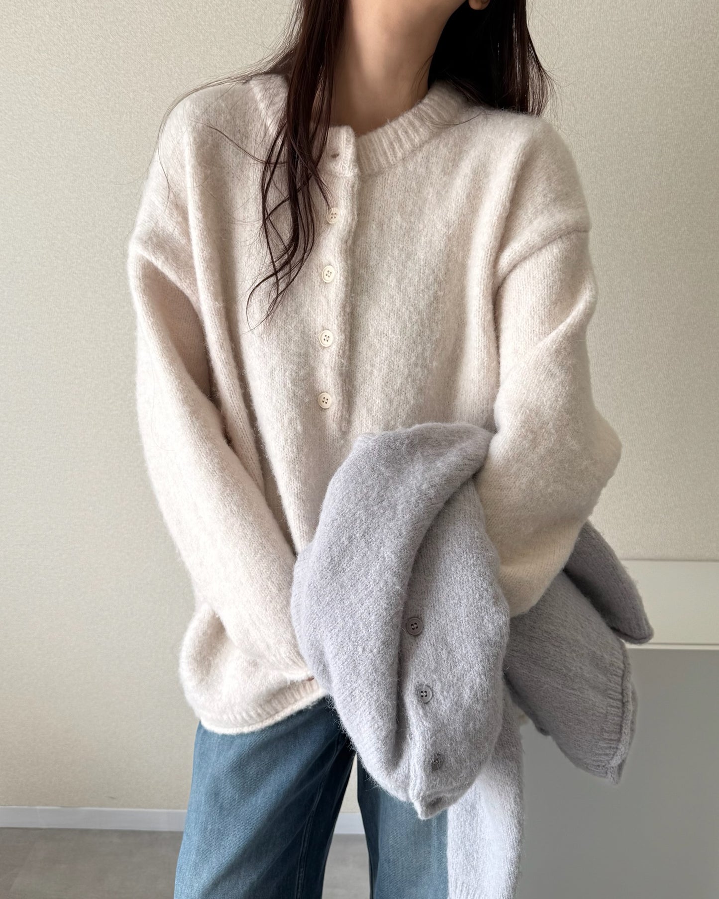 ヘンリーネックオーバーサイズニット2230