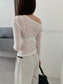 ONE-SHOULDER SHEER TOP 2467