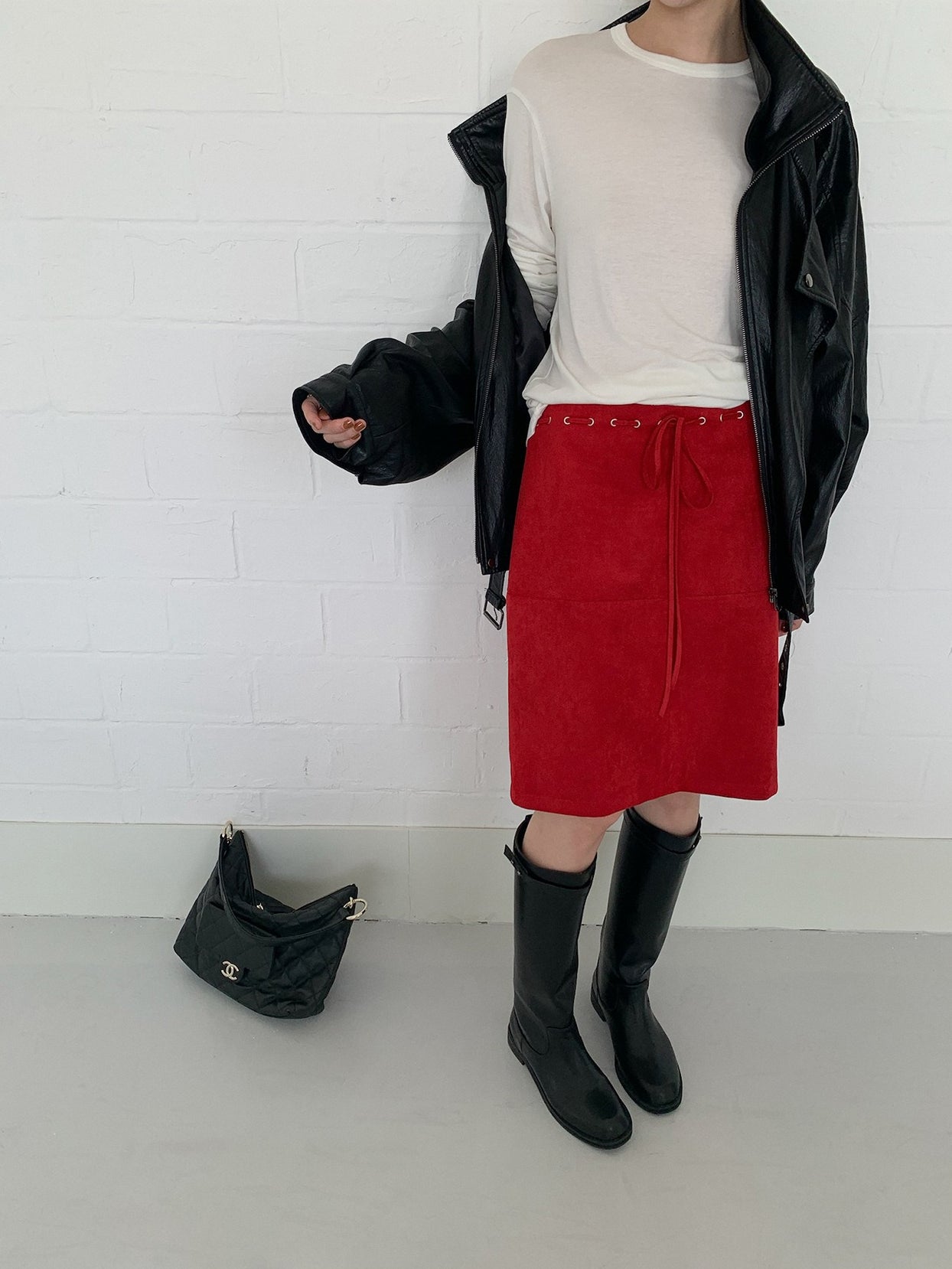 SUEDE MIDI SKIRT 2460