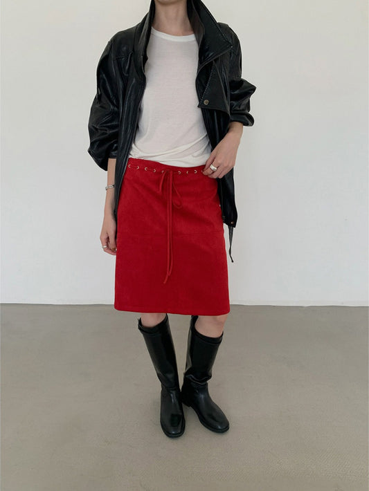 SUEDE MIDI SKIRT 2460