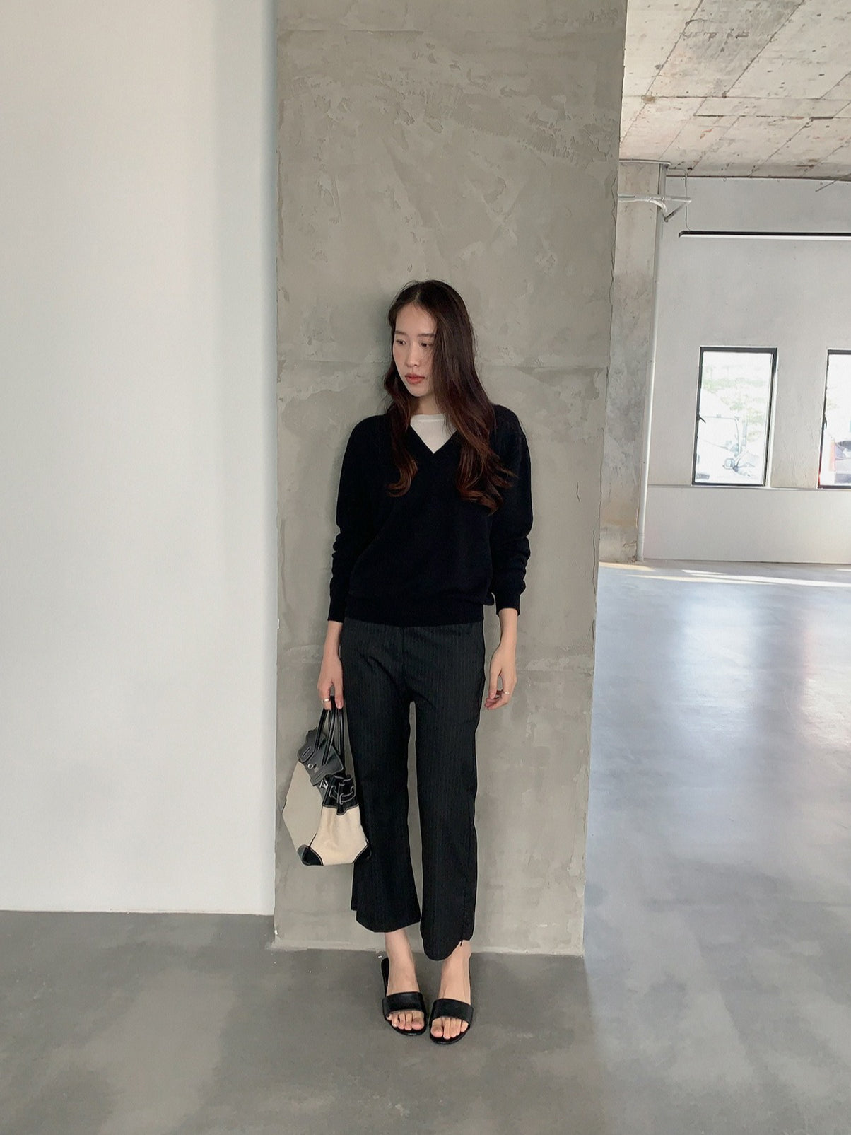 STRIPE CHIC FLARE PANTS 2448