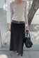 WRAP DETAIL LONG SKIRT 2308