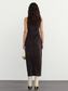 SUEDE TIE-NECK SLEEVELESS ONEPIECE 2125