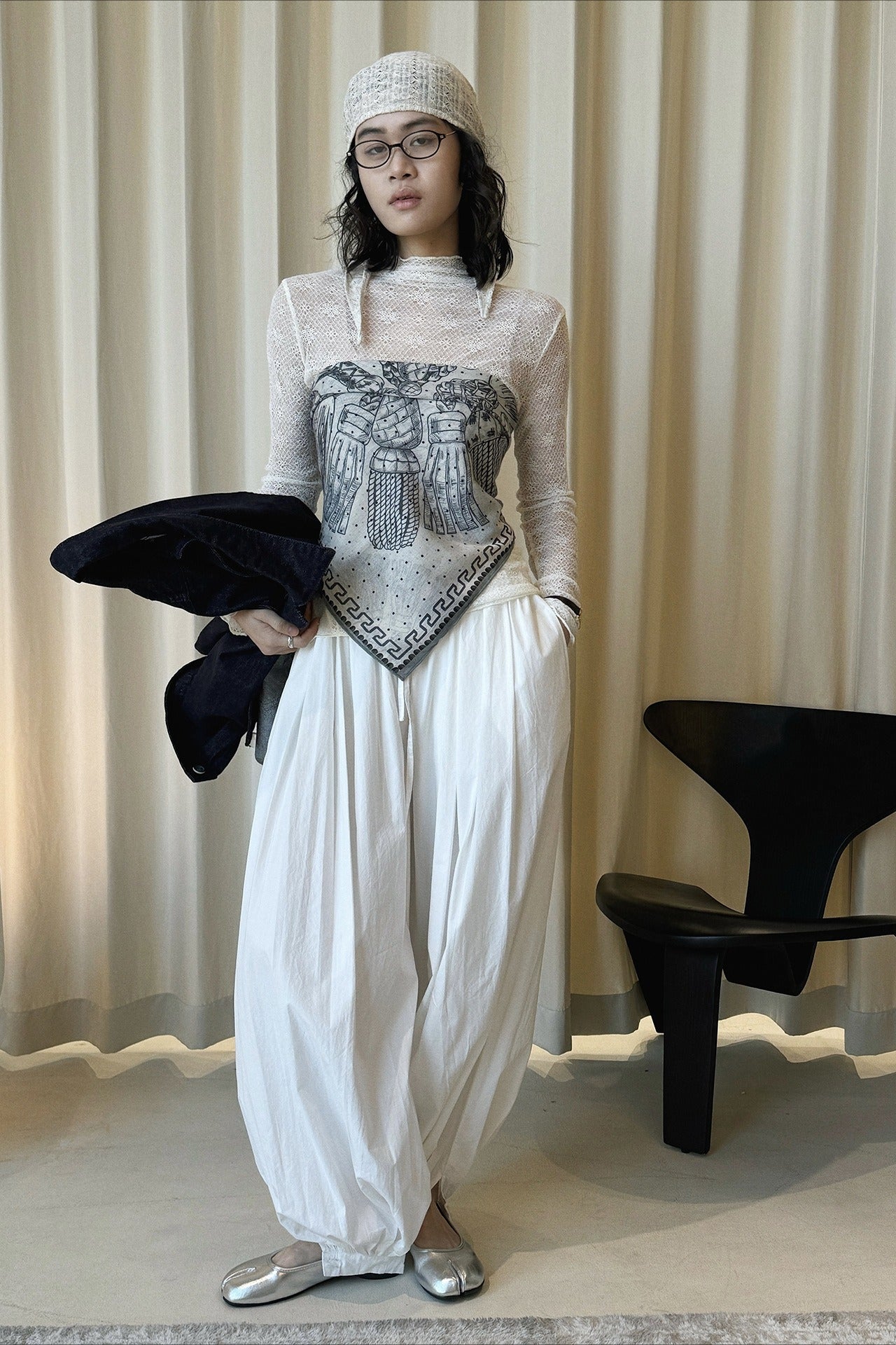 シアーレースプチハイネックトップス 2271