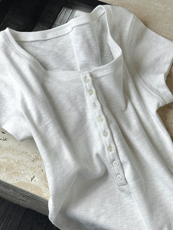 ヘンリーネックショートTシャツ 2380