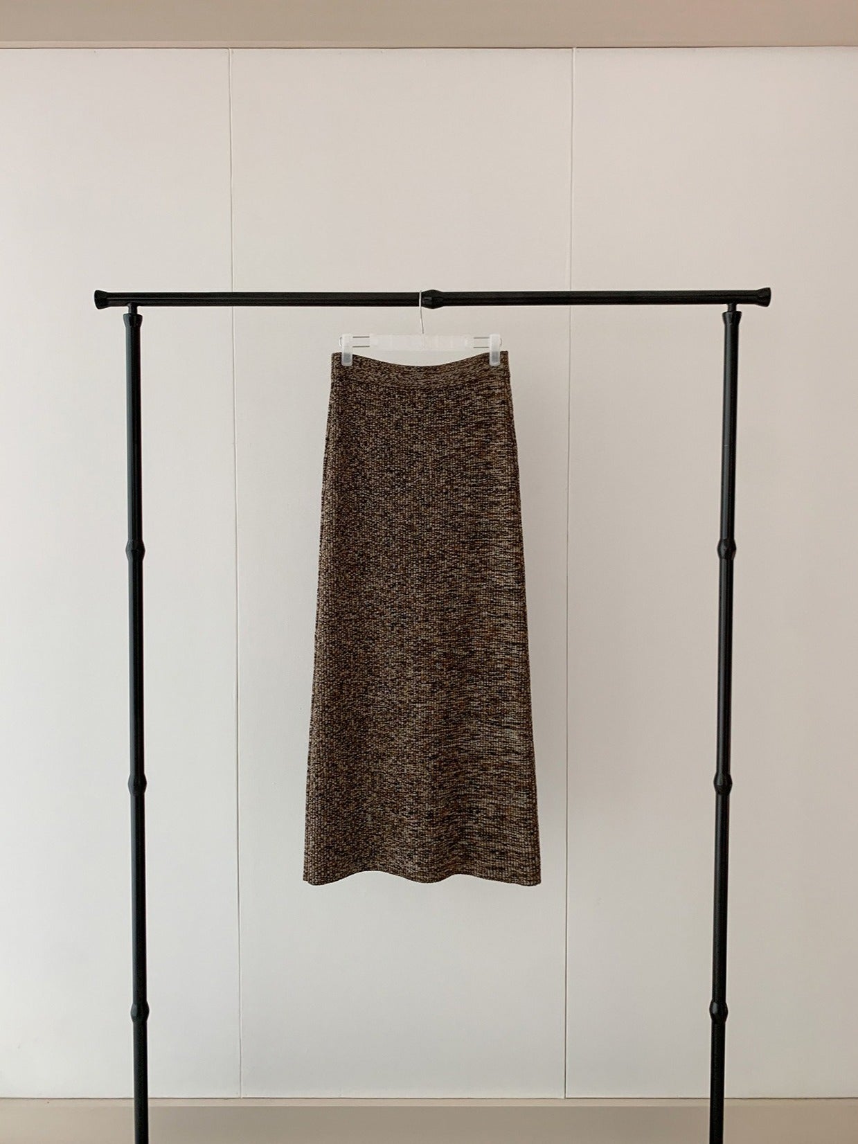 MIXED KNIT FITTED SKIRT 2469