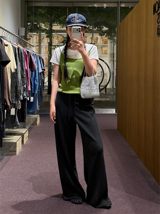 ドロストストレートスウェットパンツ 2386