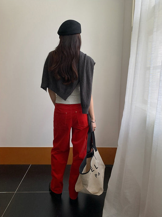 CORDUROY RETRO PANTS 2492
