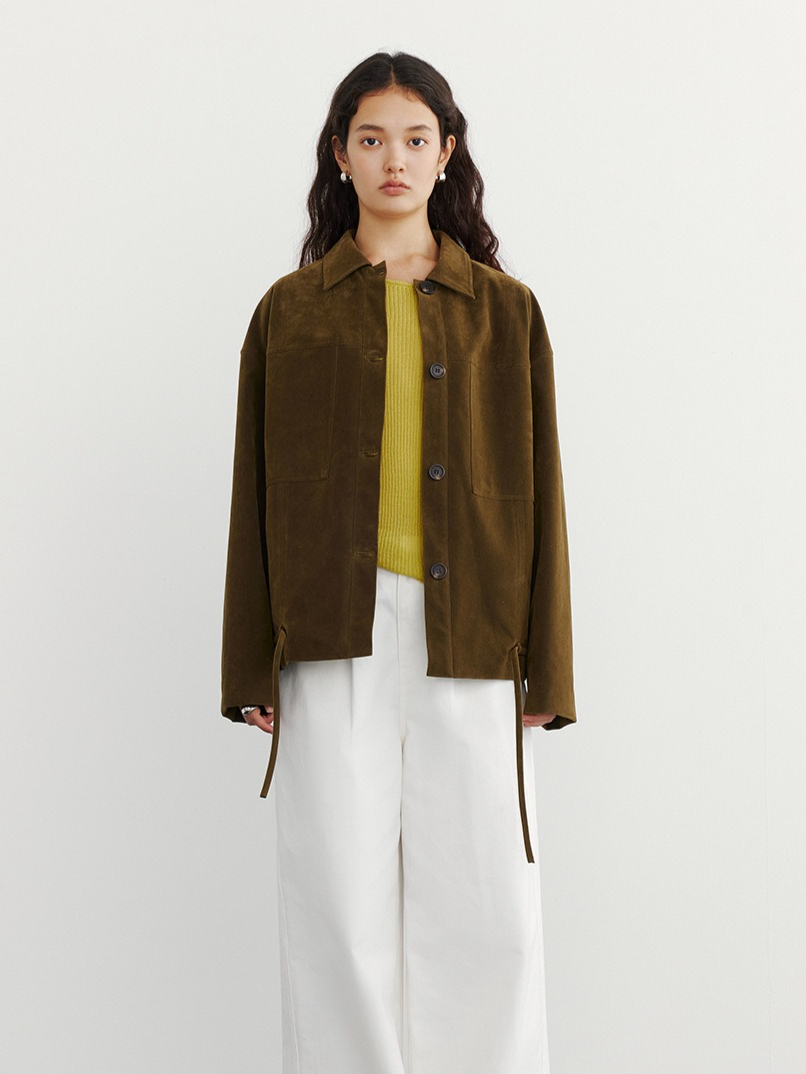SUEDE HEM LOOP TIE JACKET 2132