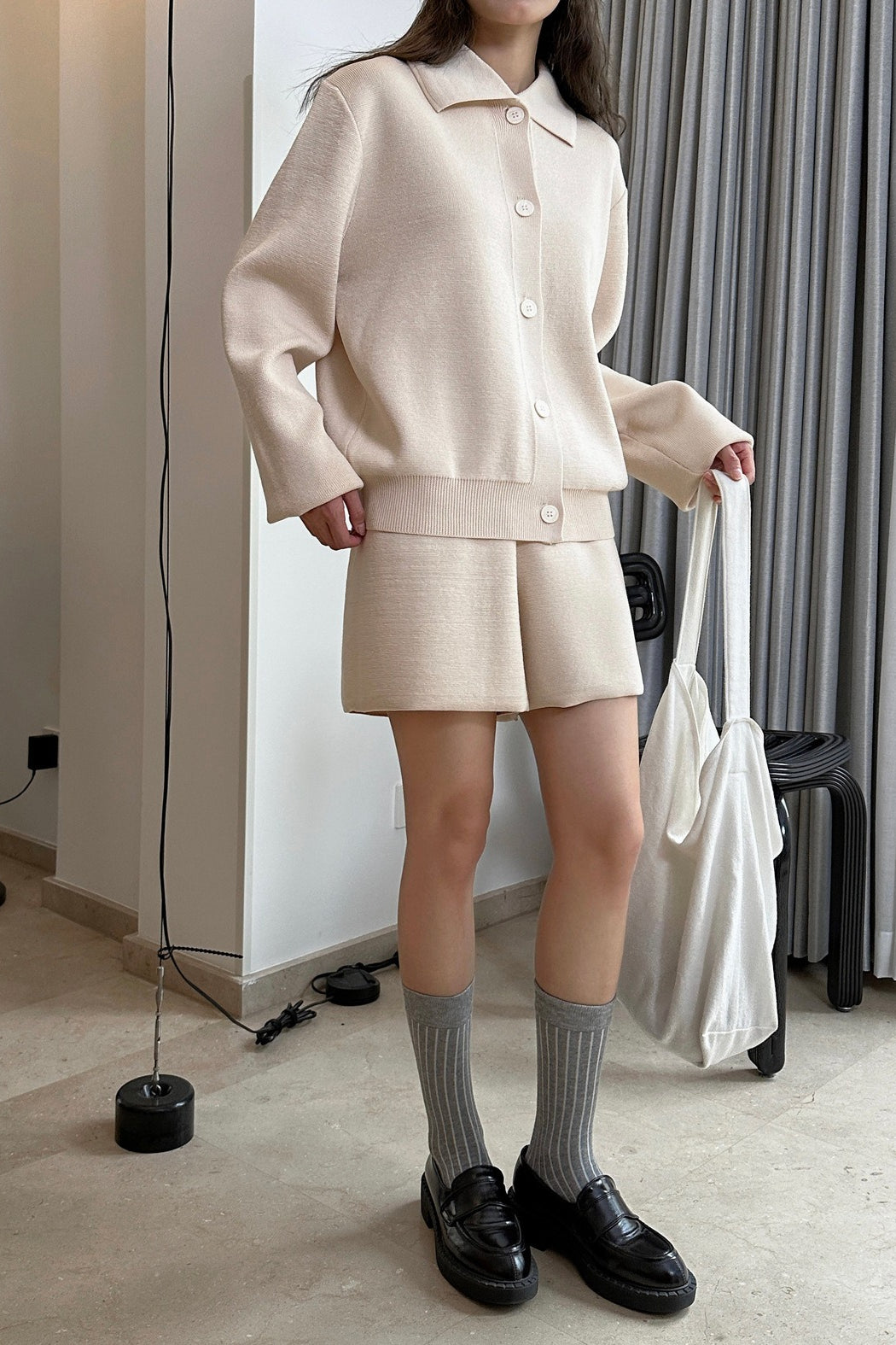 スタンダードカラーニットカーディガン(SETUP) 2249