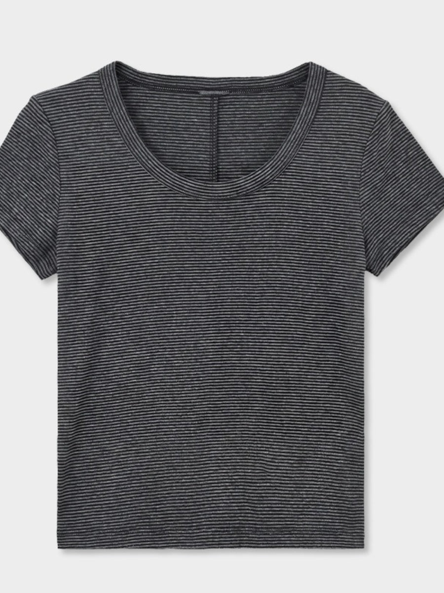FINE BORDER TEE 2475