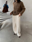 PRESSED WOOL PANTS 2520