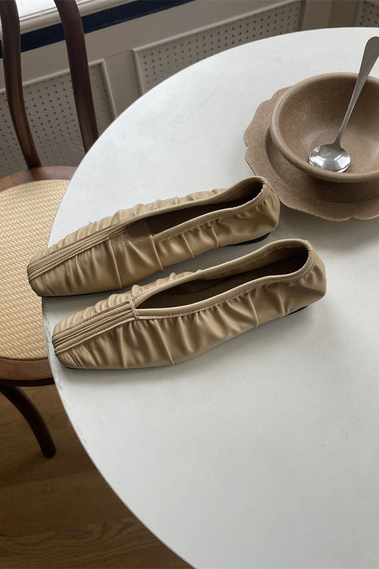 ギャザーフラットシューズ 2280