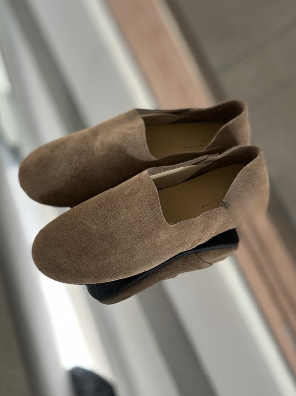 スエードフラットシューズ 2191