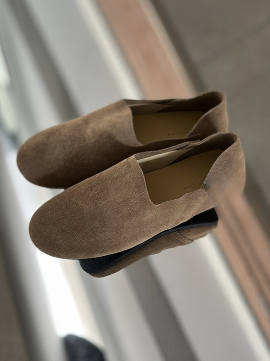 スエードフラットシューズ 2191