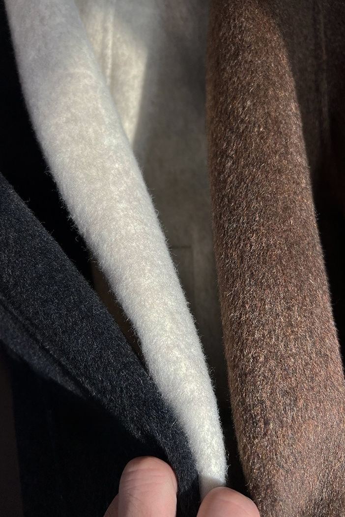 スタンドカラーウールコート 2221