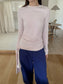 TIE WAIST GATHER TEE 2518