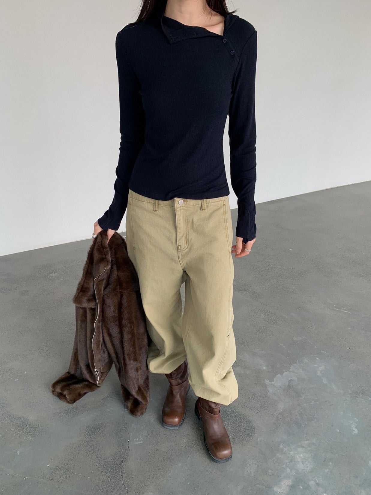 ASYM 2WAY NECK TOP 2522