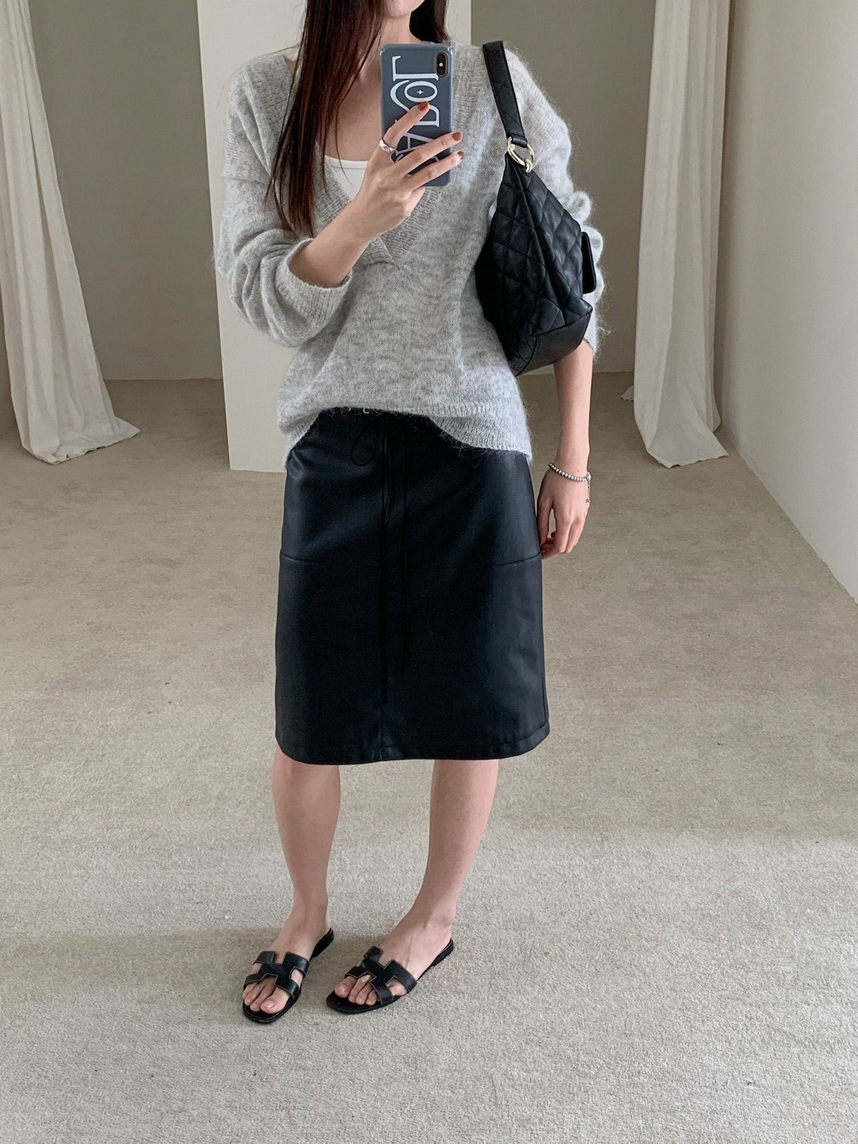 SUEDE MIDI SKIRT 2460