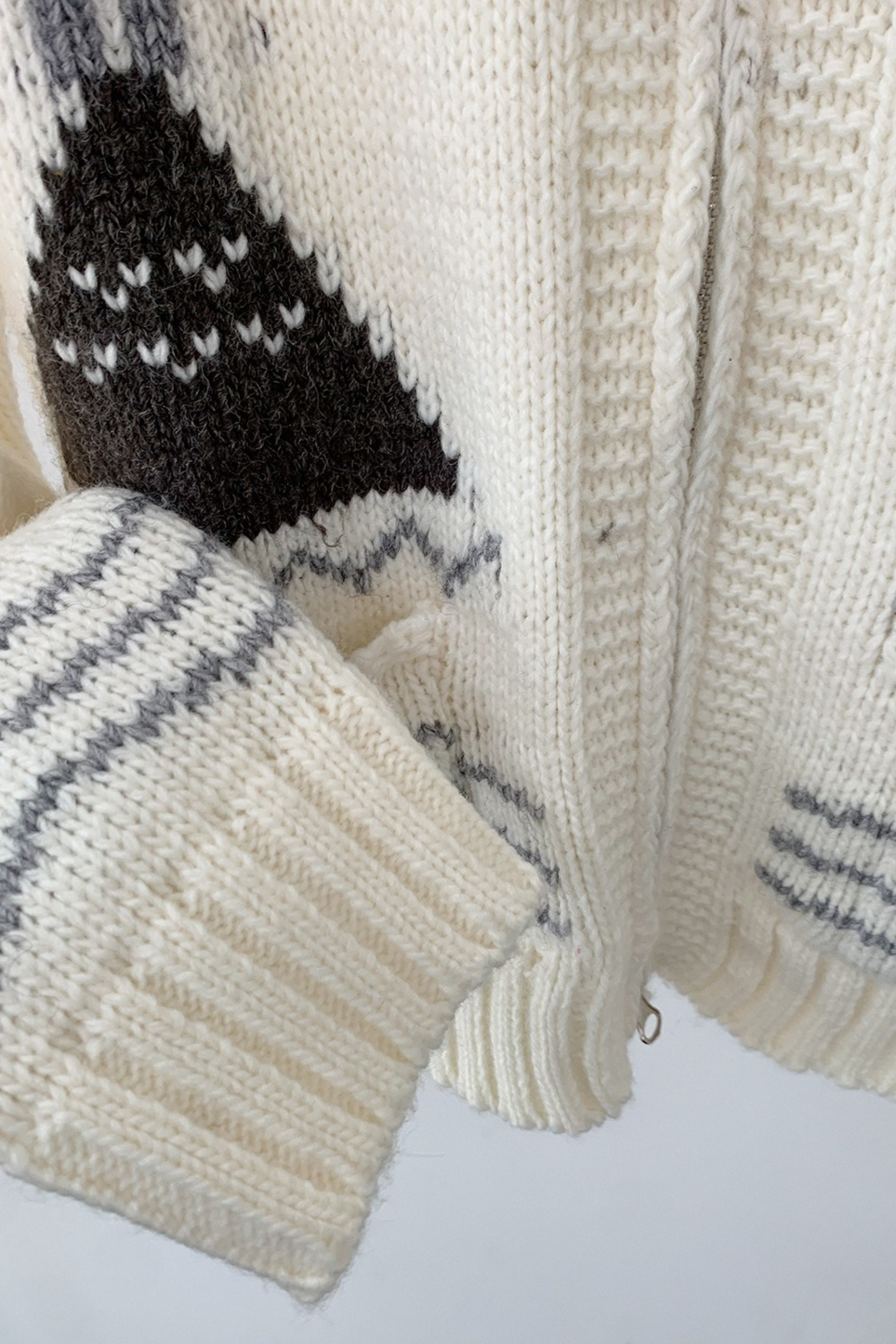 ノルディック柄ジップニット 2217