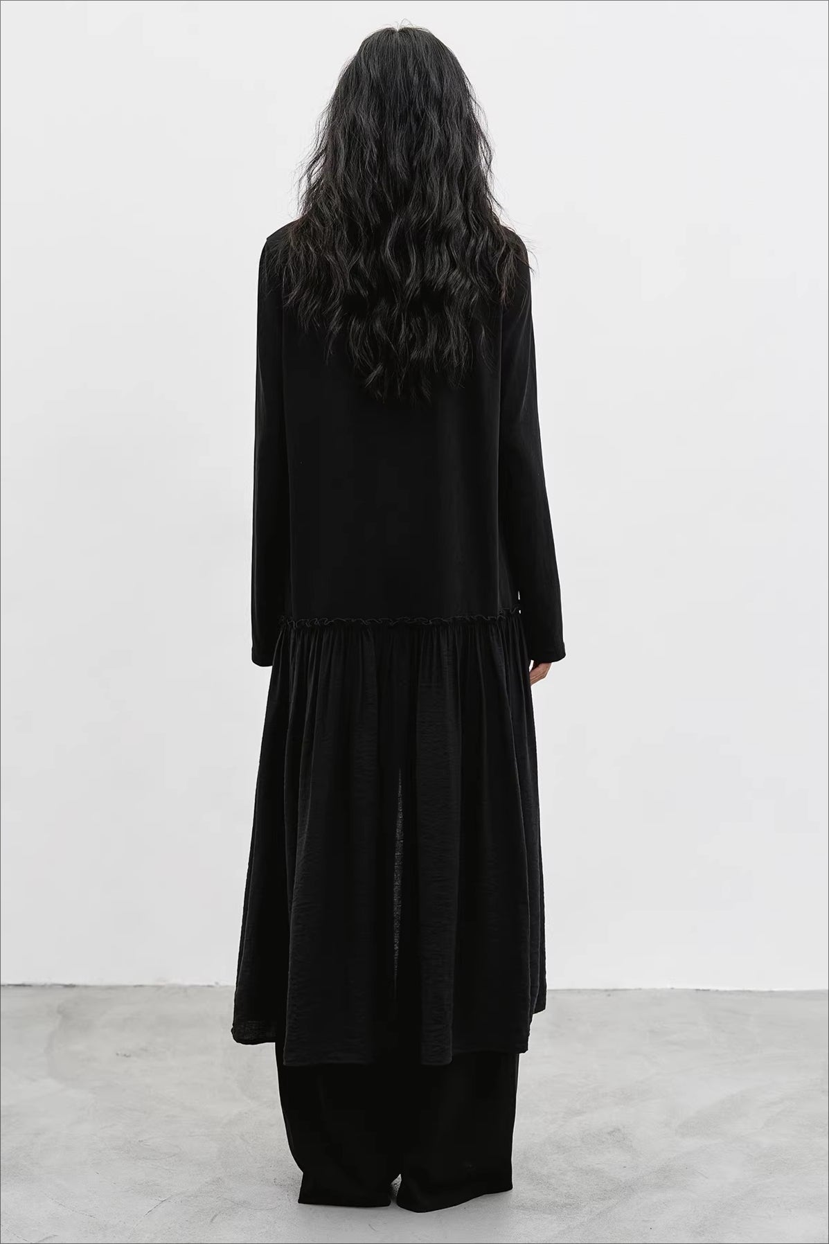 ロングカーディガン/キャミ/ワイドパンツ 2297