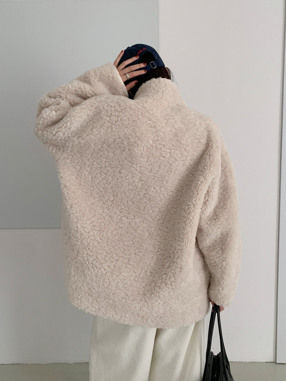 スタンドカラーボアコート 2209