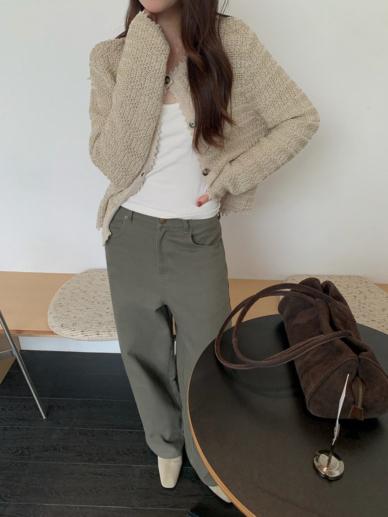 VINTAGE TEXTURED CARDIGAN 2458