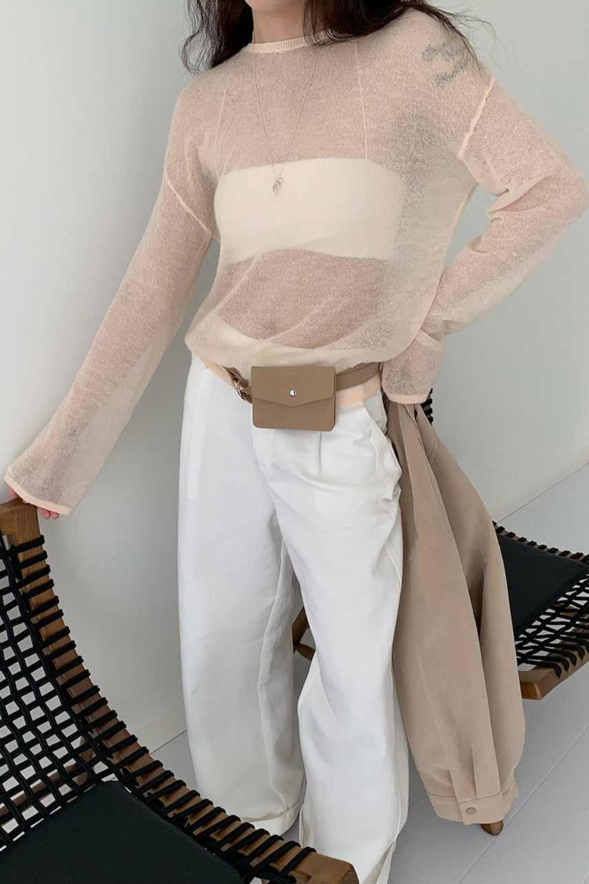 SEE THROUGH SUMMER KNIT 2298