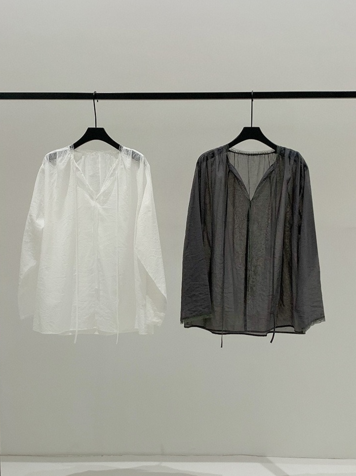 SHEER TIE-NECK BLOUSE 2131