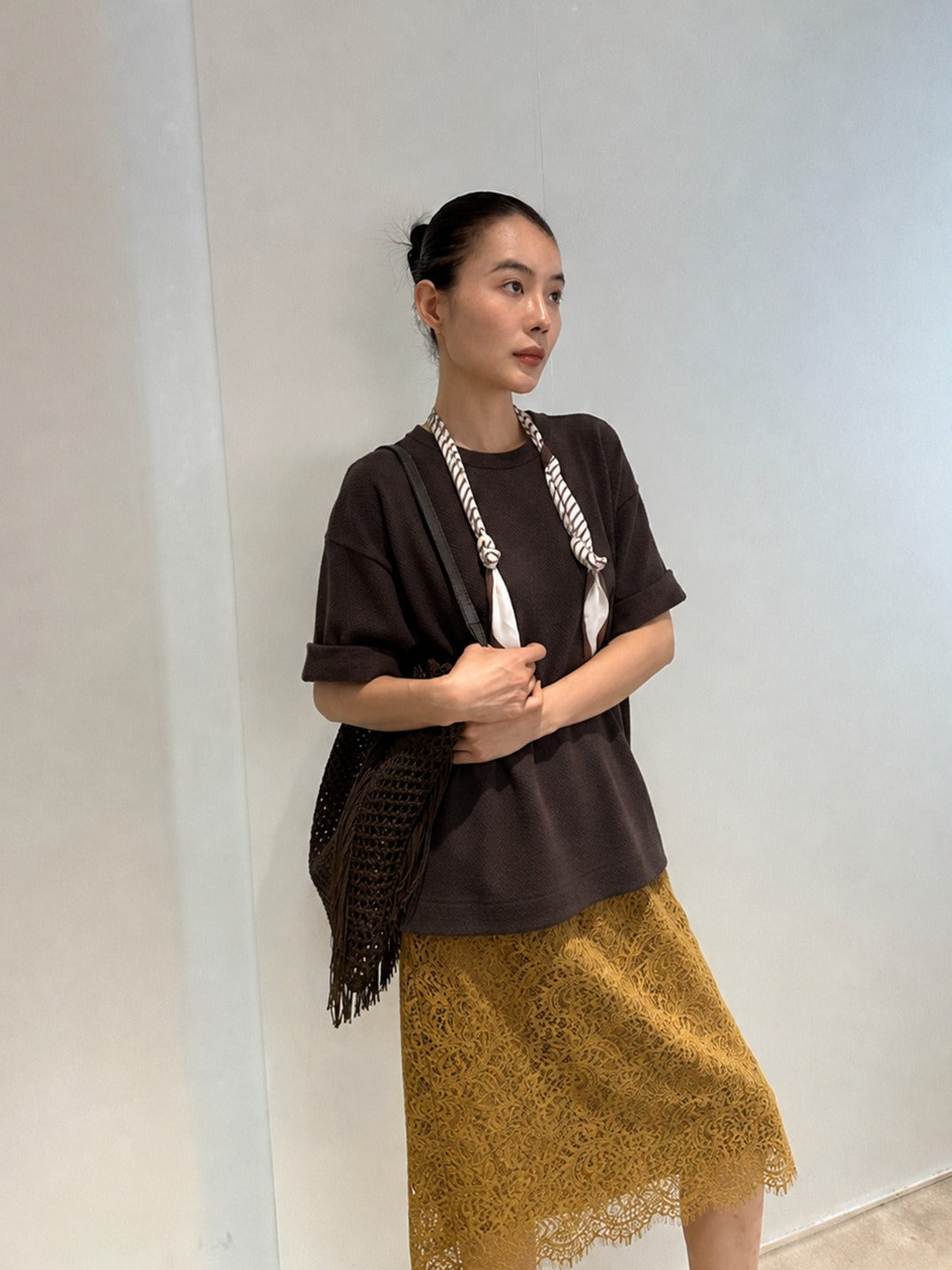 SCARF ACCENT TOP 2486