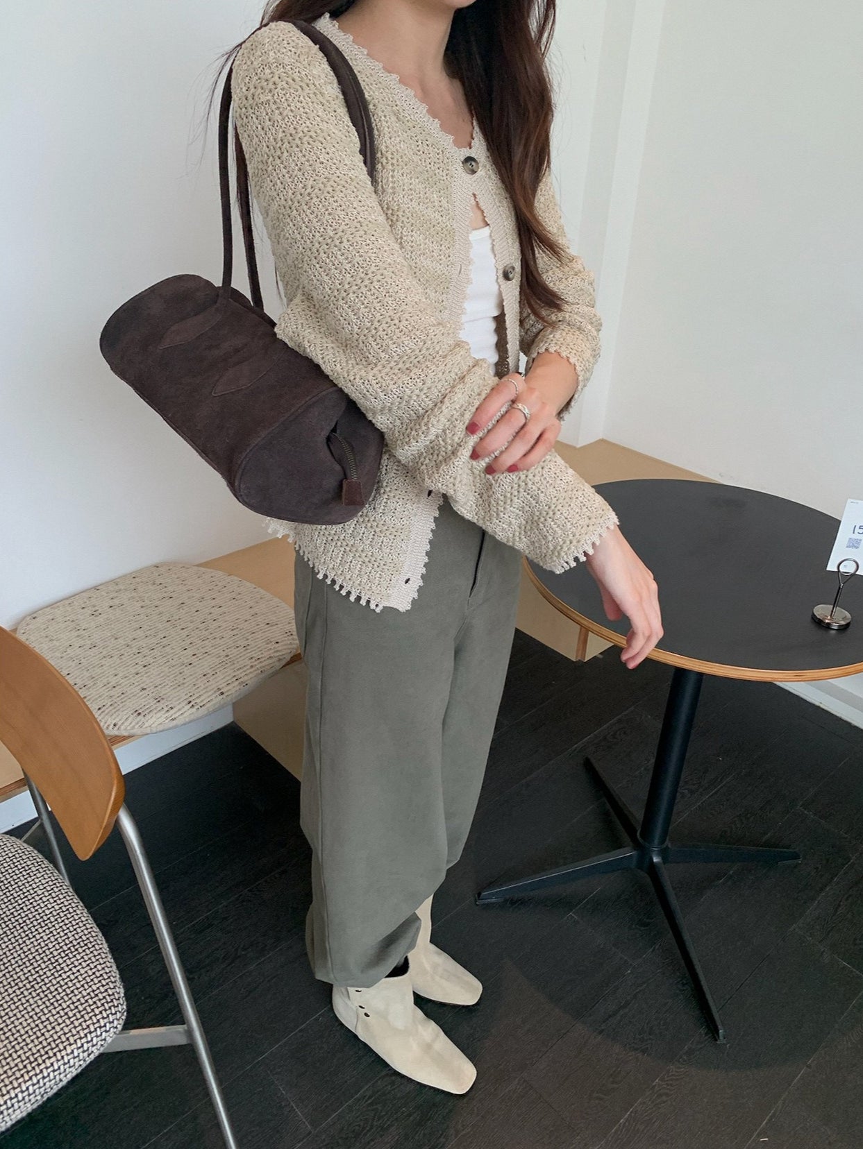 VINTAGE TEXTURED CARDIGAN 2458