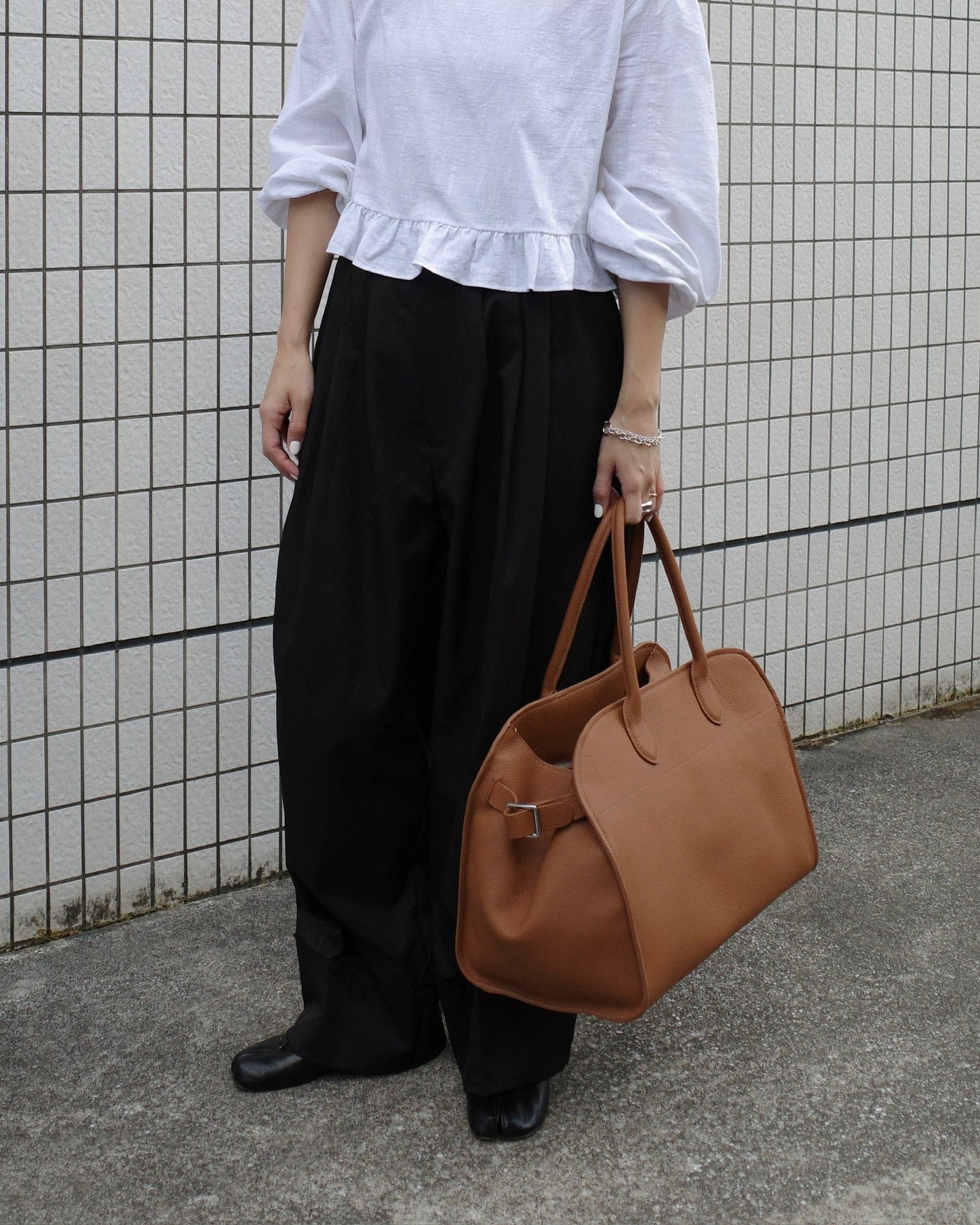 【予約商品】ベルトボストンバッグ(ラージ) 1425 ※12月中旬順次発送(Blackのみ)