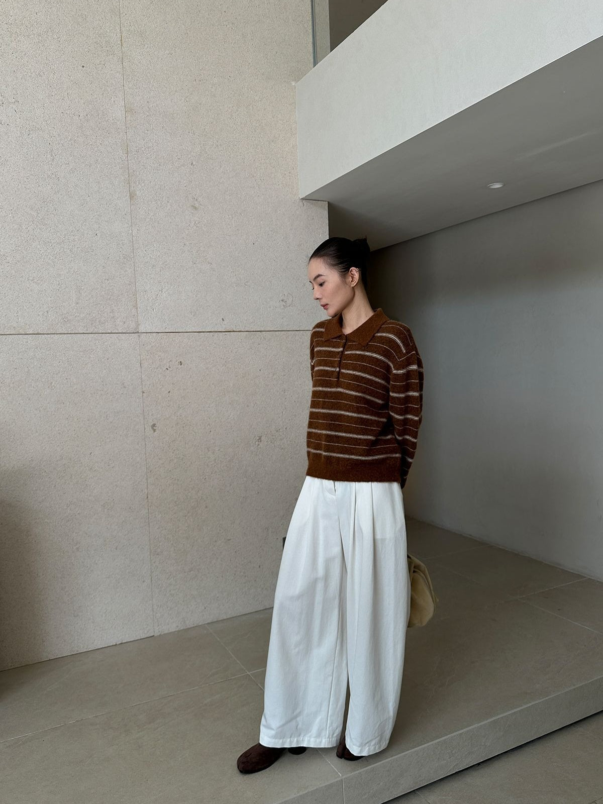BELTED WIDE PANTS 2483