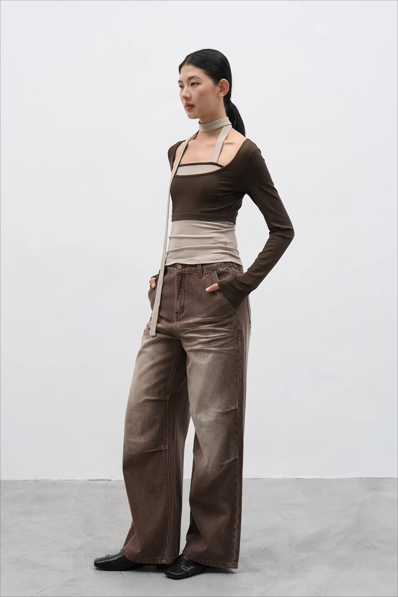 ニュアンスレイヤータイトップス 2289