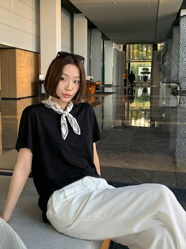 ベーシックスカーフセットTシャツ 2415