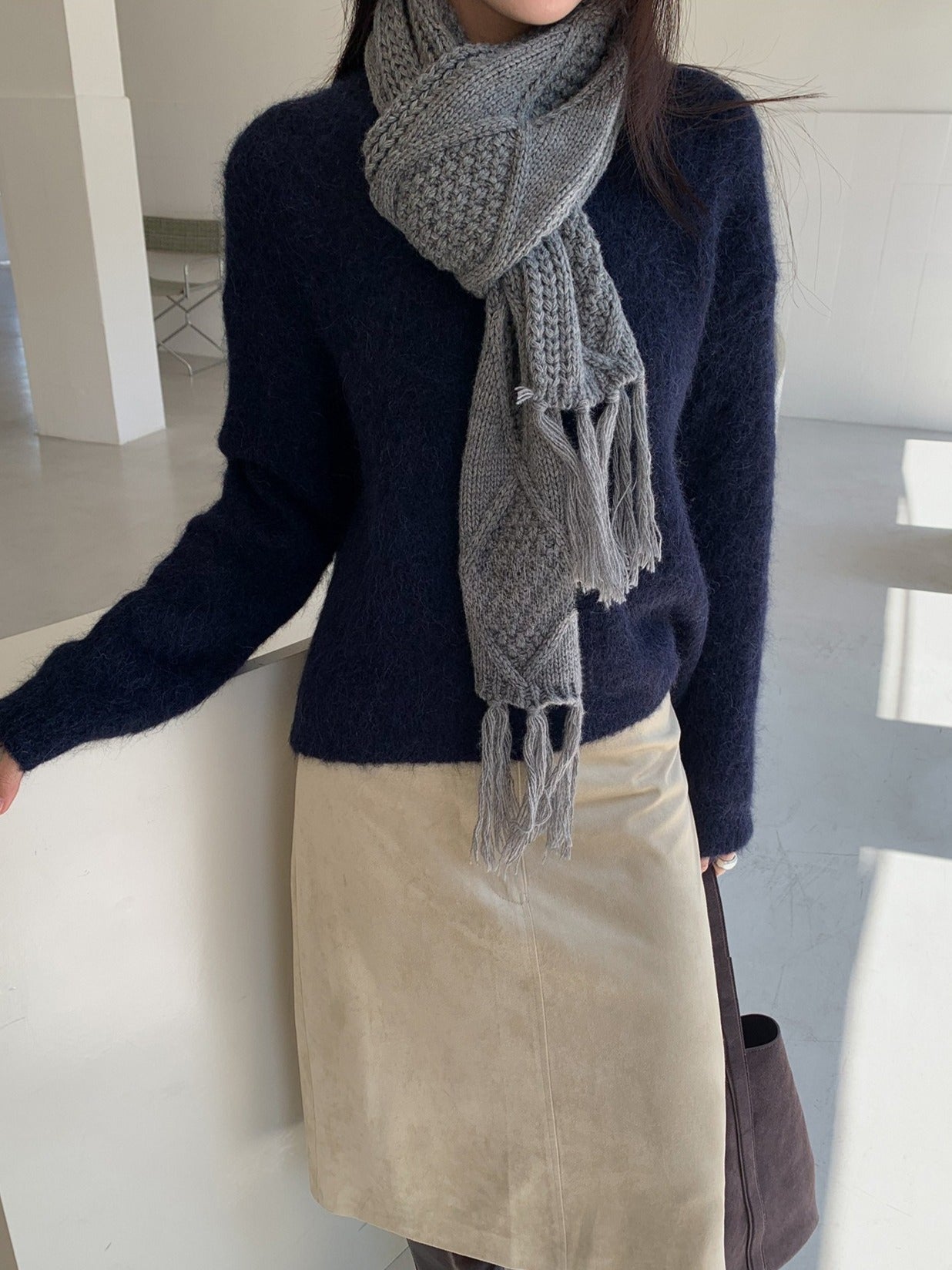 CABLE KNIT MUFFLER 2521