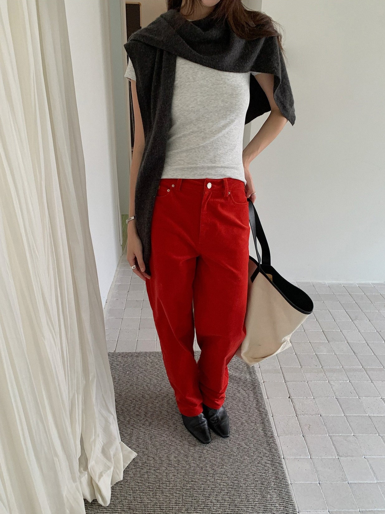 CORDUROY RETRO PANTS 2492